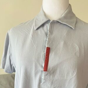 Vintage Prada Sport Polo Shirt – Blue Grey – Made in Italy